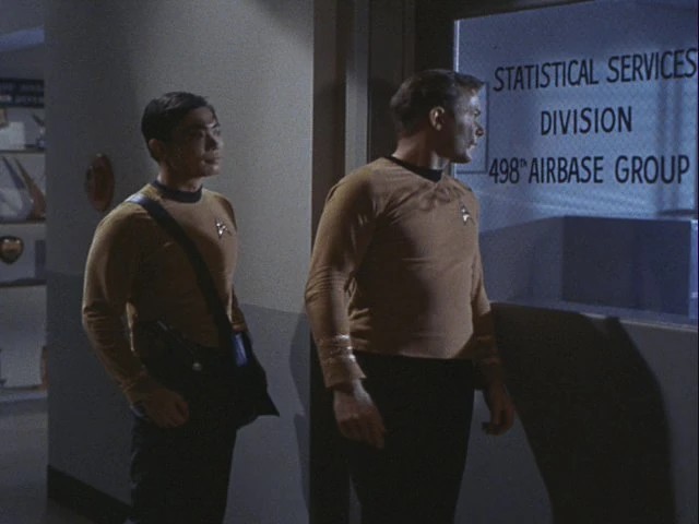 Le capitaine Kirk et le lieutenant Sulu